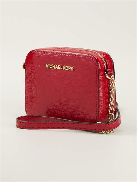 michael kors red crossbody bag.